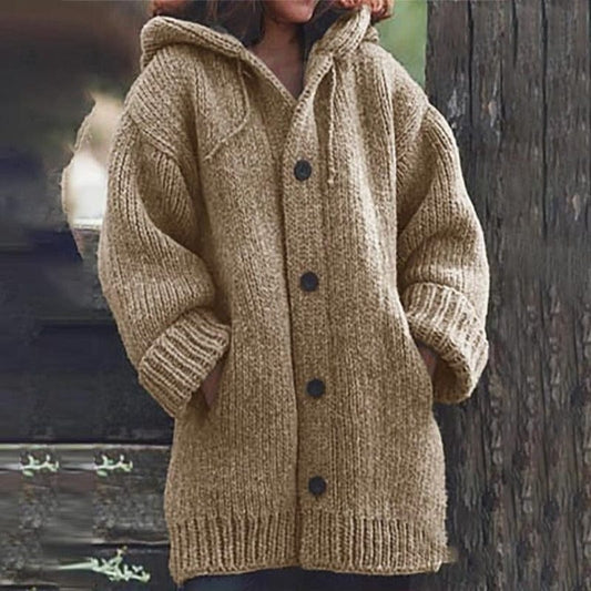 Damen Strickcardigan Weich Warm - IdealeKleiden