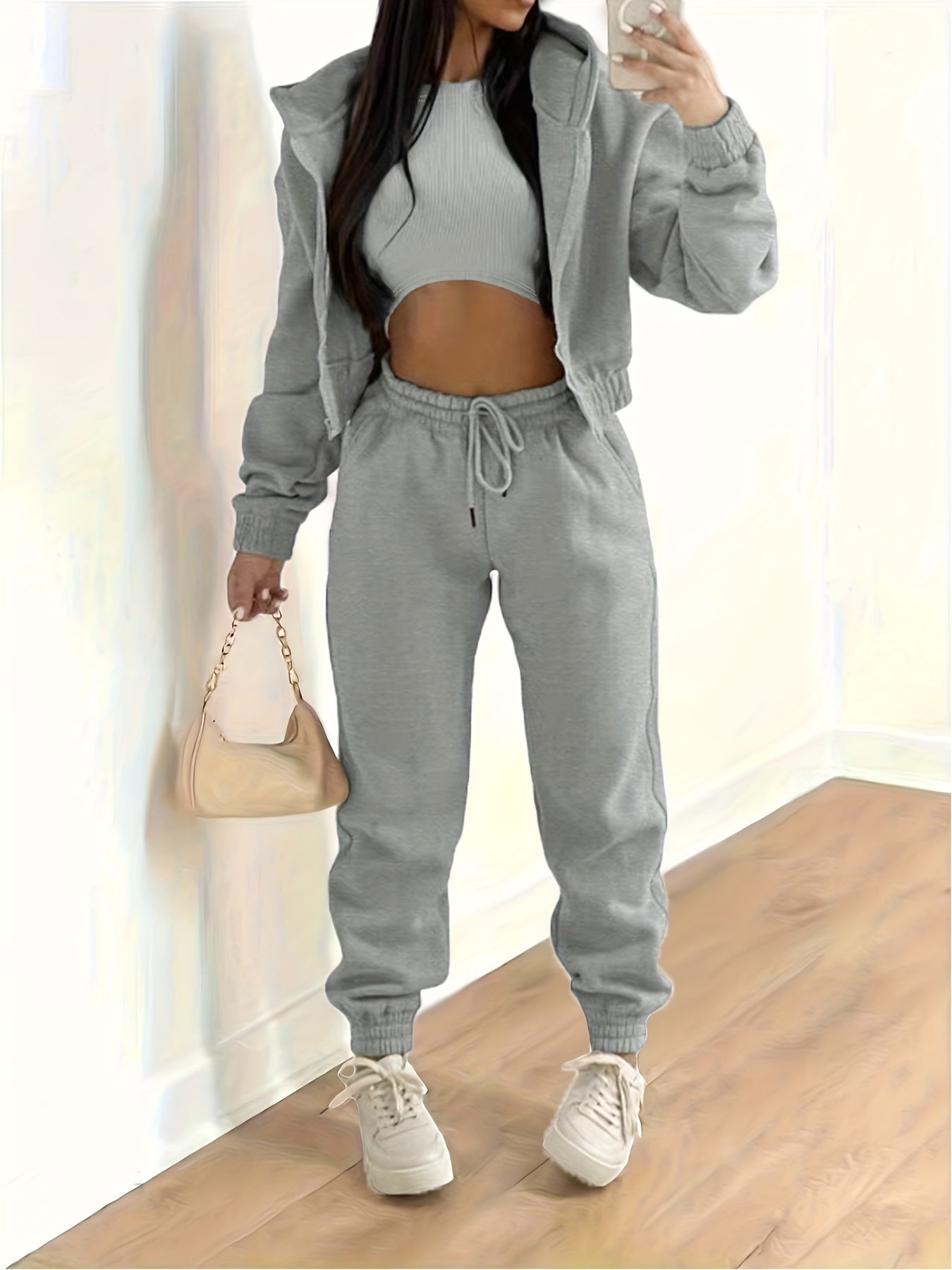Ensemble de survêtement complet capuche pantalon haut