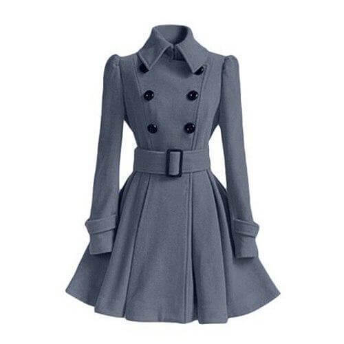 Trench-coat coupe-vent tendance pour femme