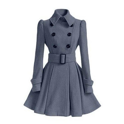 Trench-coat coupe-vent tendance pour femme