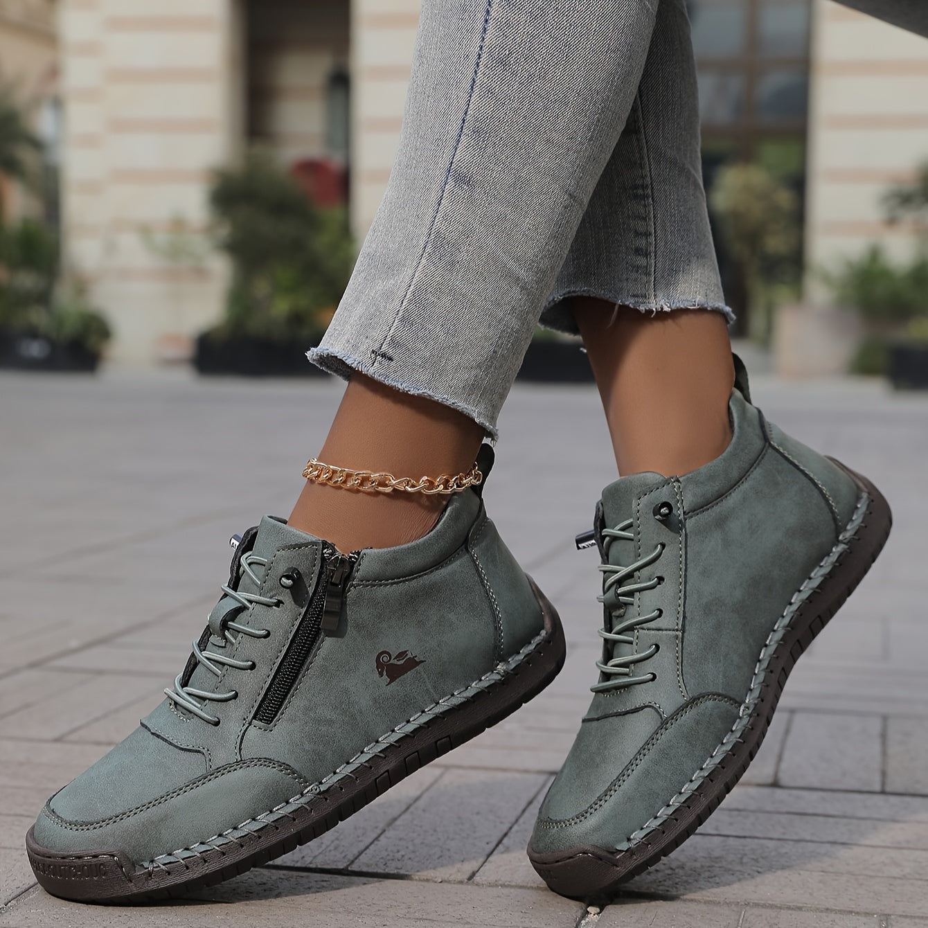Damen Bequeme Sportschuhe Schnellverschluss - IdealeKleiden