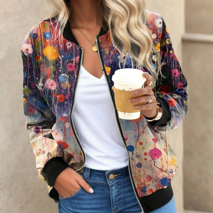Veste femme stylée imprimé floral tendance