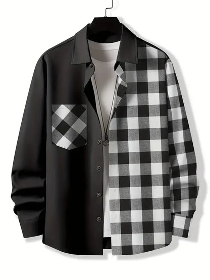 Chemise à carreaux homme style moderne