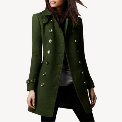 Manteau en laine élégant court pour femme