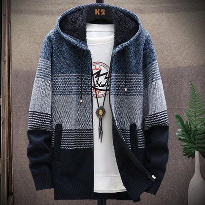 Gilet en tricot homme grosses mailles chaud