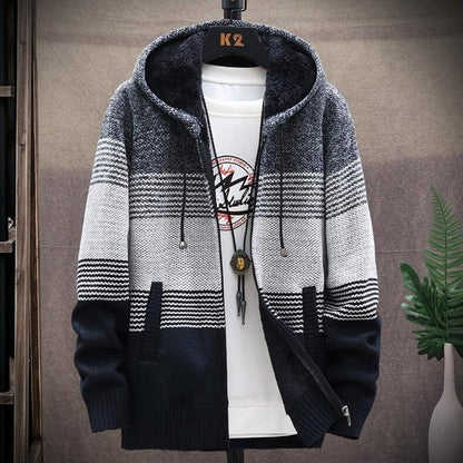Gilet en tricot homme grosses mailles chaud