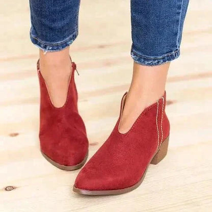 Bottines élégantes pour femme avec fermeture éclair latérale