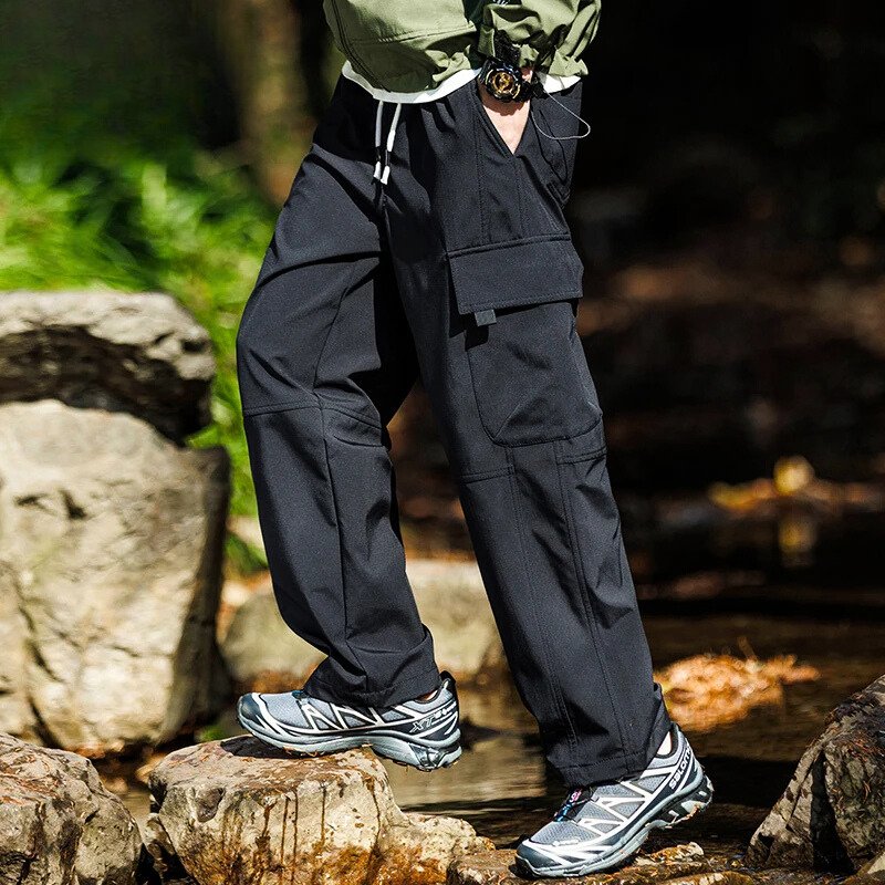 Pantalon de randonnée homme robuste imperméable extérieur