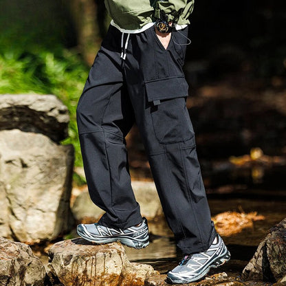 Pantalon de randonnée homme robuste imperméable extérieur
