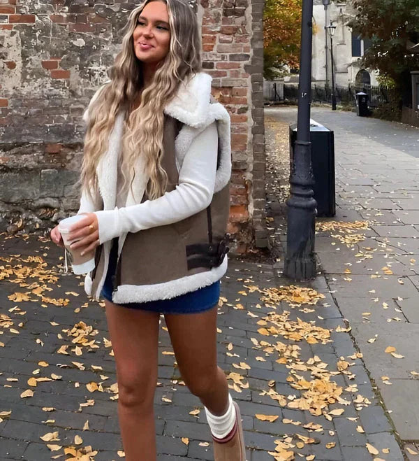 Herbstjacke Teddy Damen Warm - IdealeKleiden