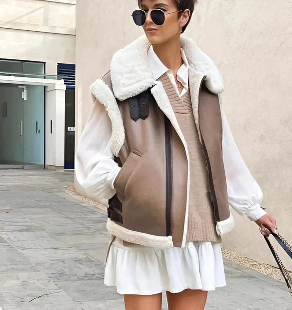 Gilet teddy femme modèle automne
