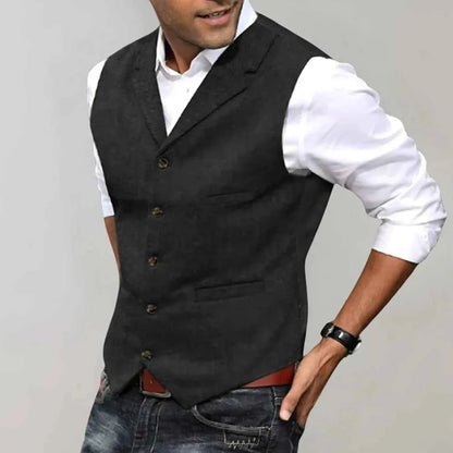Gilet de Costume Homme Élégant Ajusté