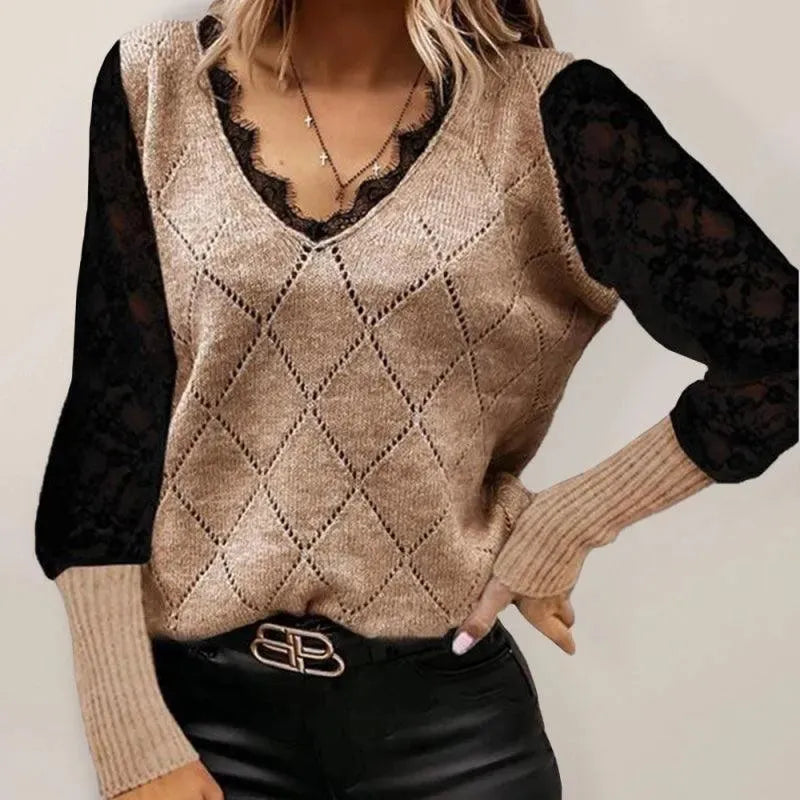 Pulls femme tricotés mode motifs