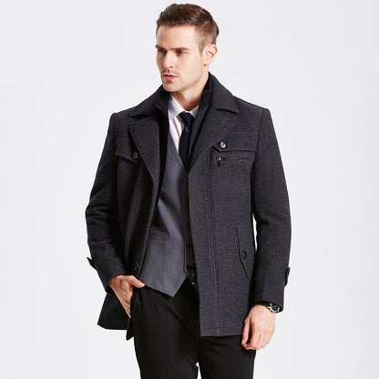 Manteau stylé en laine Darius