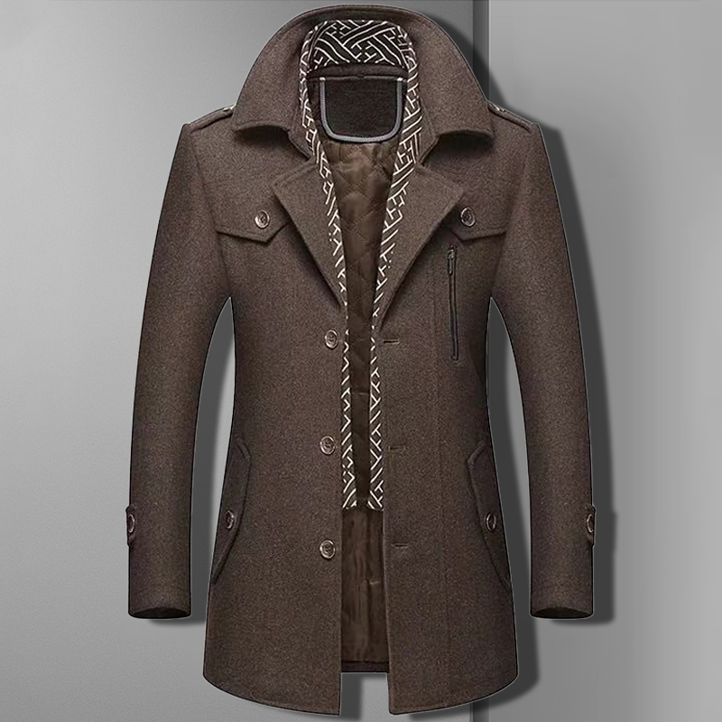 Manteau Homme Moderne Design Asymétrique une épaule