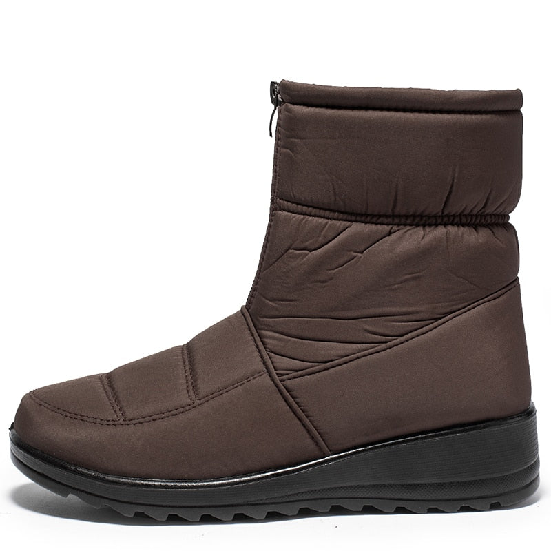 Bottes de neige imperméables chaudes pour femme