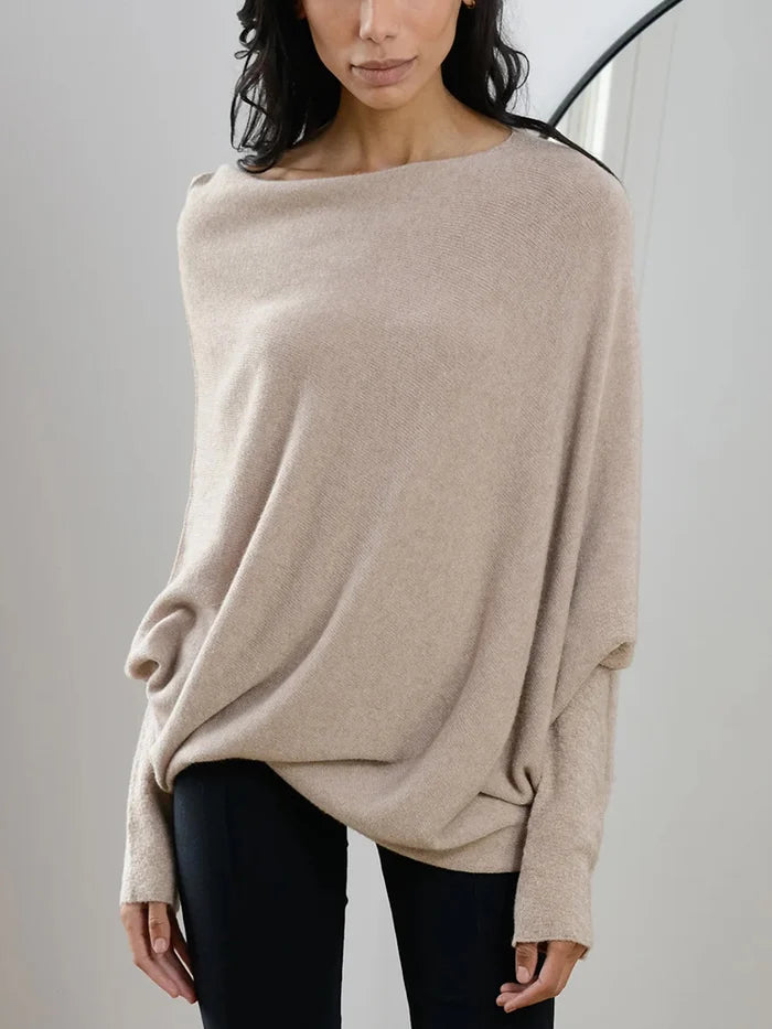 Pull-overs asymétriques oversize tendance pour femmes