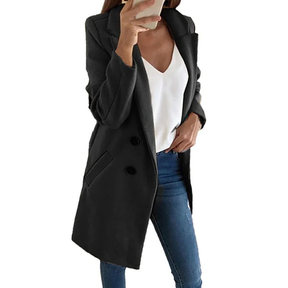 Manteau élégant femme long hiver