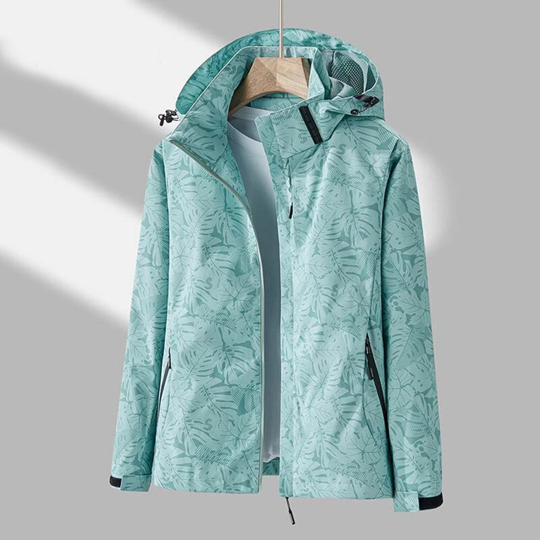 Coupe-vent à capuche imperméable pour femme