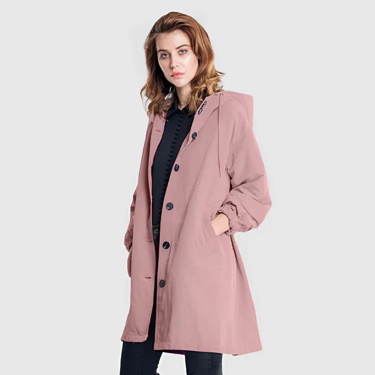 Veste d'extérieur imperméable avec capuche