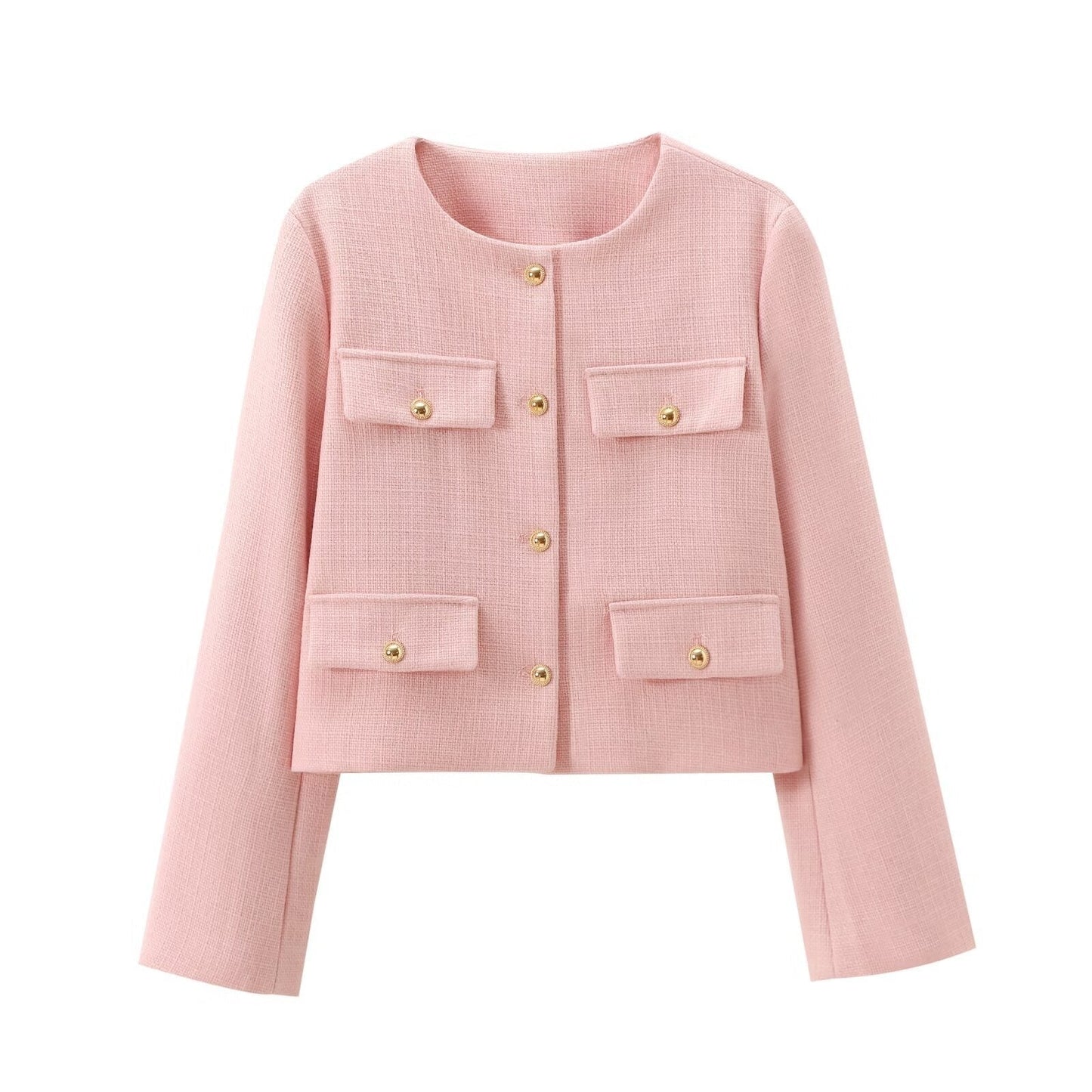 Élégante veste blazer, col montant