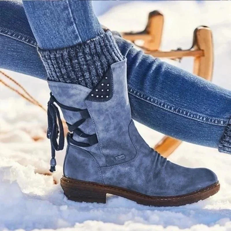 Bottines d'hiver élégantes à lacets