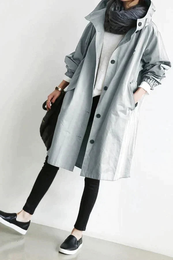 Veste de pluie élégante et imperméable pour femme