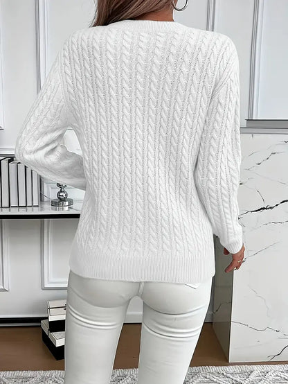 Weiche Kabelpullover Damen - IdealeKleiden