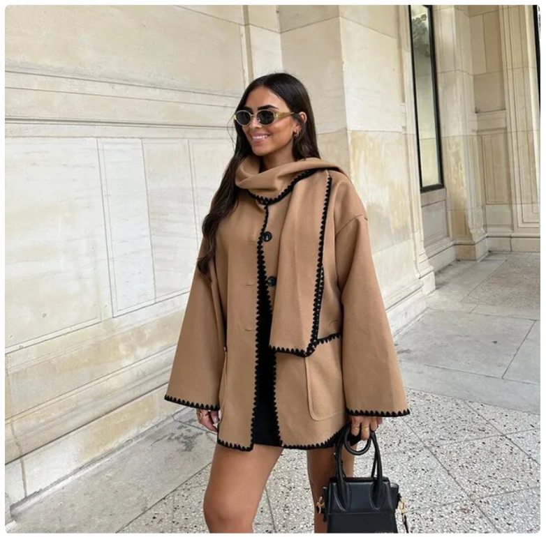 Veste d'hiver élégante pour femme, moderne