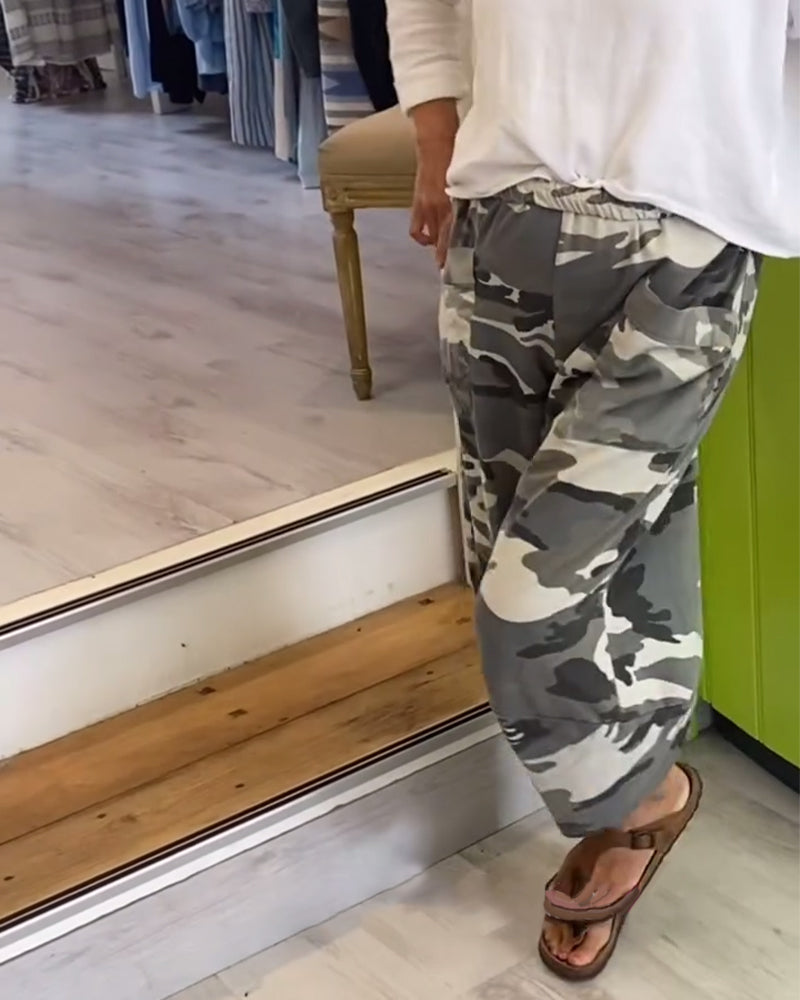 Militärhose Camo mit Umhängetasche - IdealeKleiden
