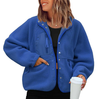 Veste polaire chaude femme avec poches