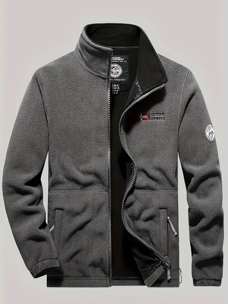 Veste polaire homme décontractée pour l'extérieur
