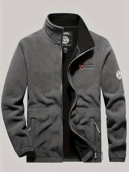 Veste polaire homme décontractée pour l'extérieur