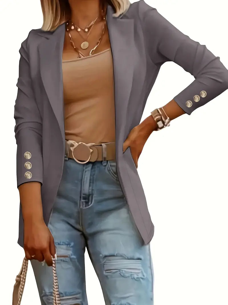 Fiona - Blazer à manches longues chic pour le printemps