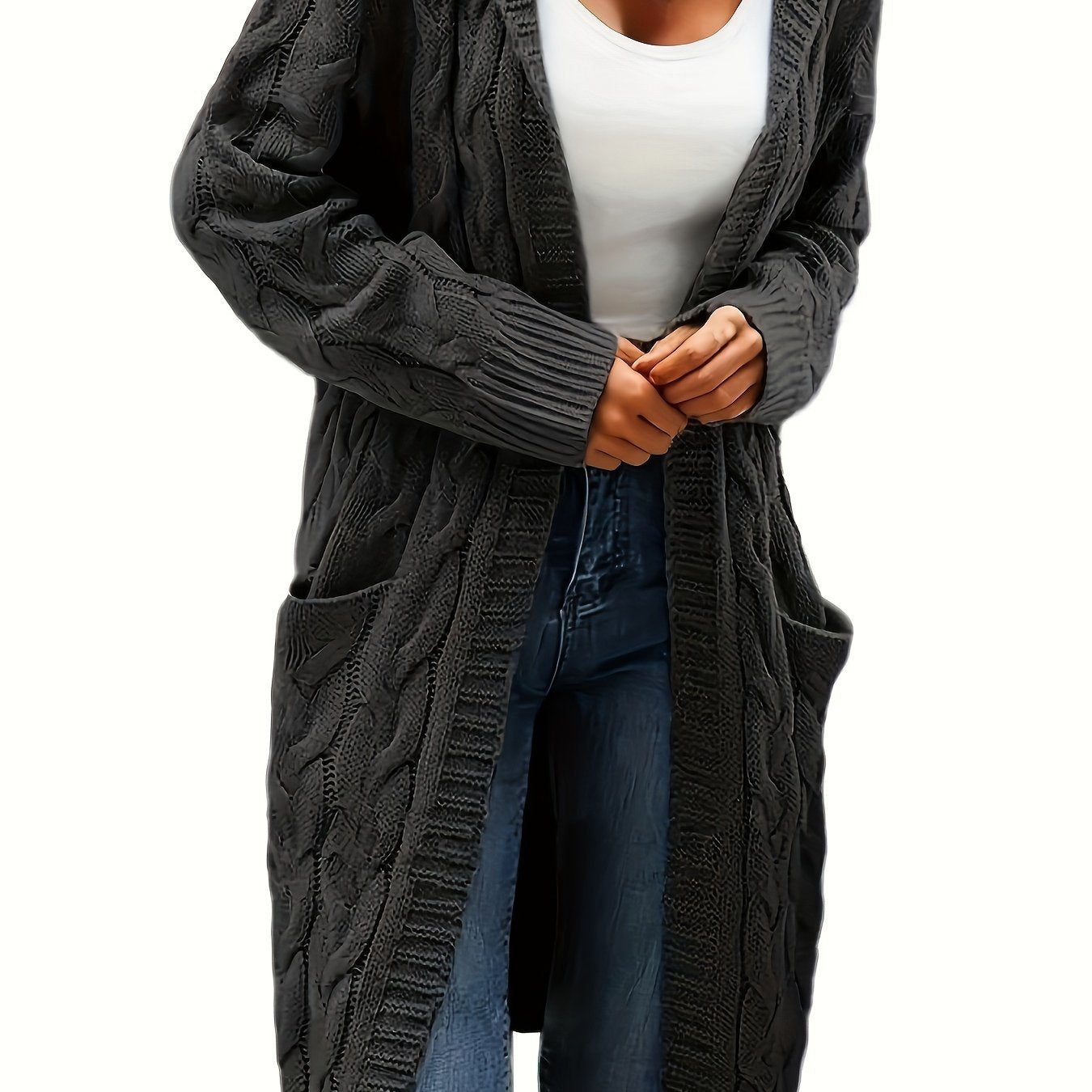 Veste à capuche femme longue élégante