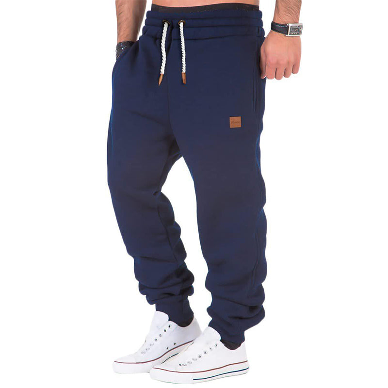 Pantalon de jogging confortable en polaire doux et élastique pour homme