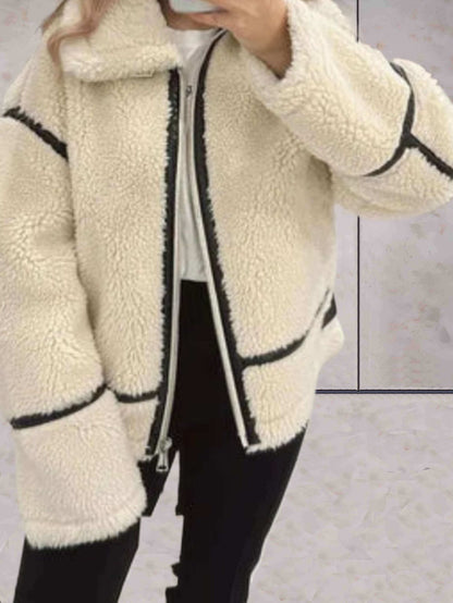 Veste polaire oversize femme chaude confortable