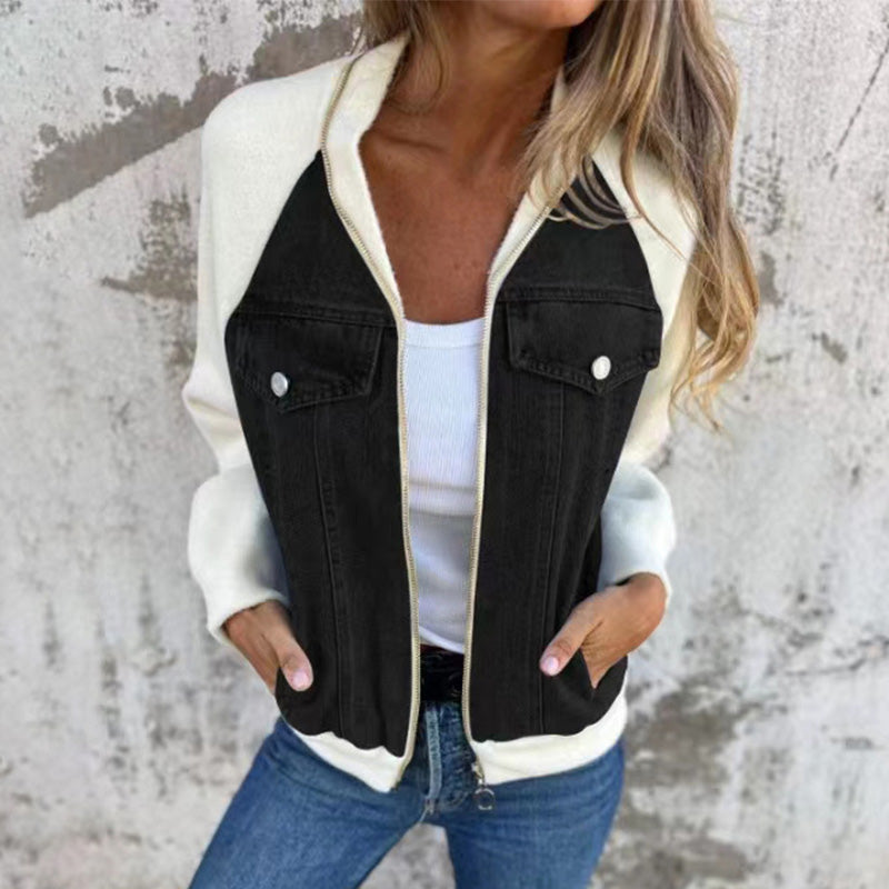 Veste en jean femme stylée décontractée