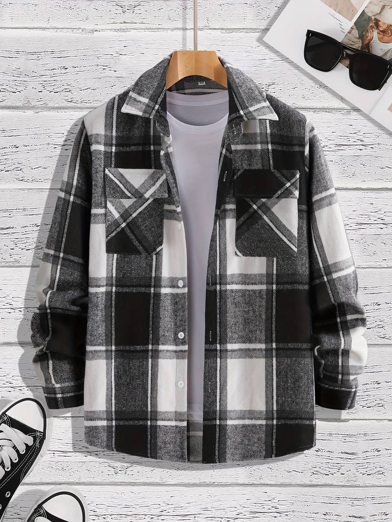 Jonathan – Chemise à carreaux moderne pour homme