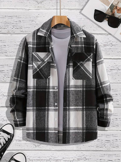 Jonathan – Chemise à carreaux moderne pour homme
