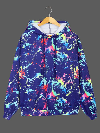 Sweat à capuche pour homme Imprimé graphique Tendance