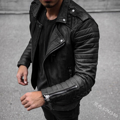 Blouson en cuir élégant style Taylor