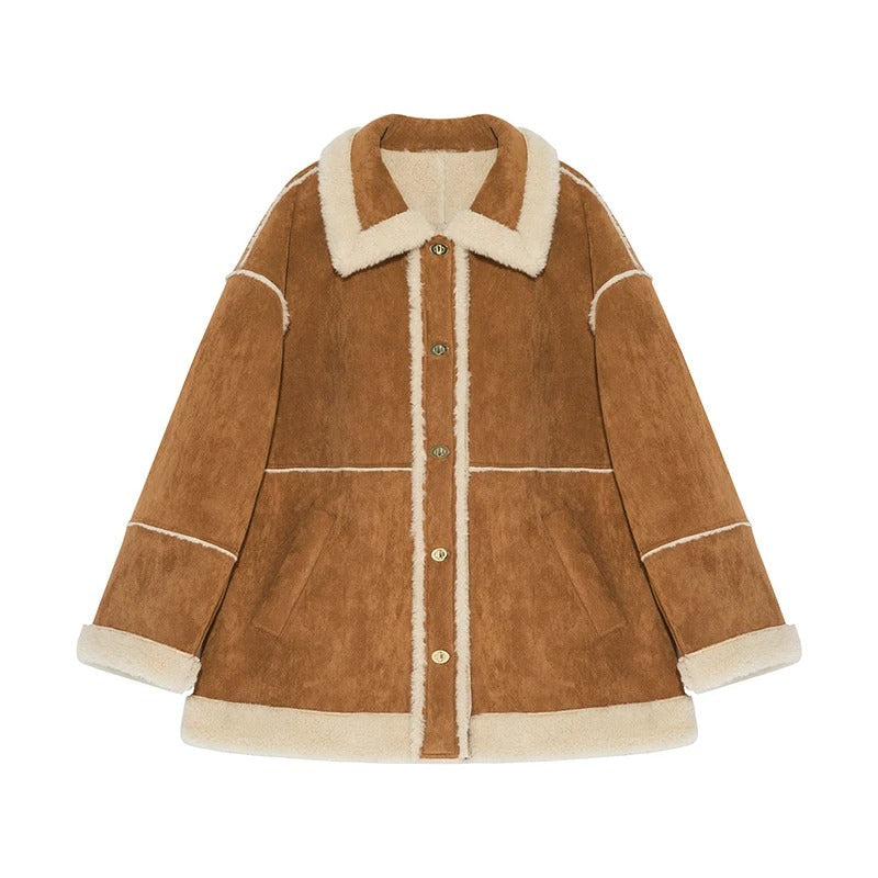 Veste d'hiver chaude Sherpa polaire