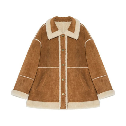 Veste d'hiver chaude Sherpa polaire
