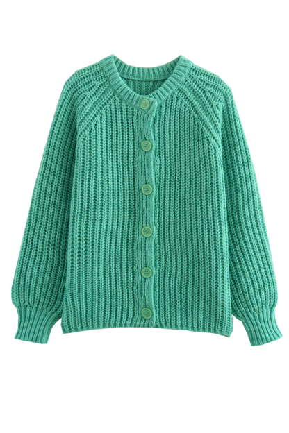 Écharpe Femme Cardigan Manches Longues Gilet Maille Laine
