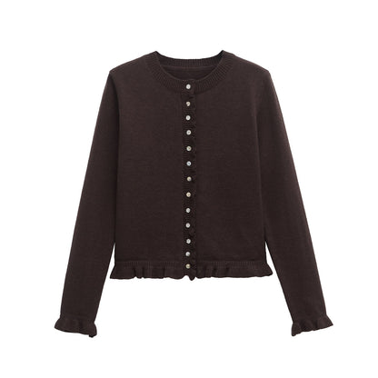 Damen Cardigan Schick Knöpfe - IdealeKleiden
