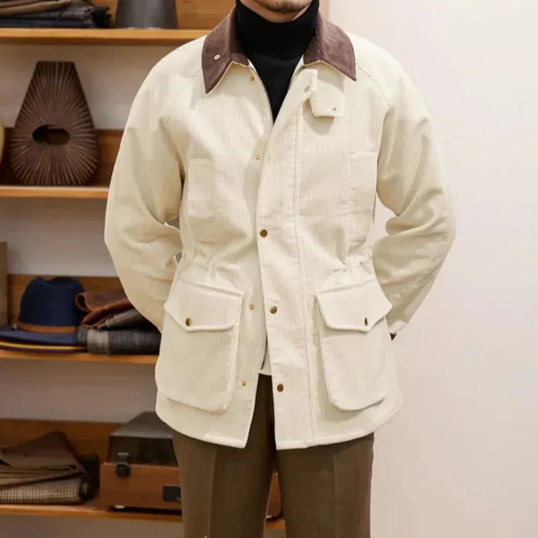 Veste homme en velours côtelé Chic Automne Qualité Luxe