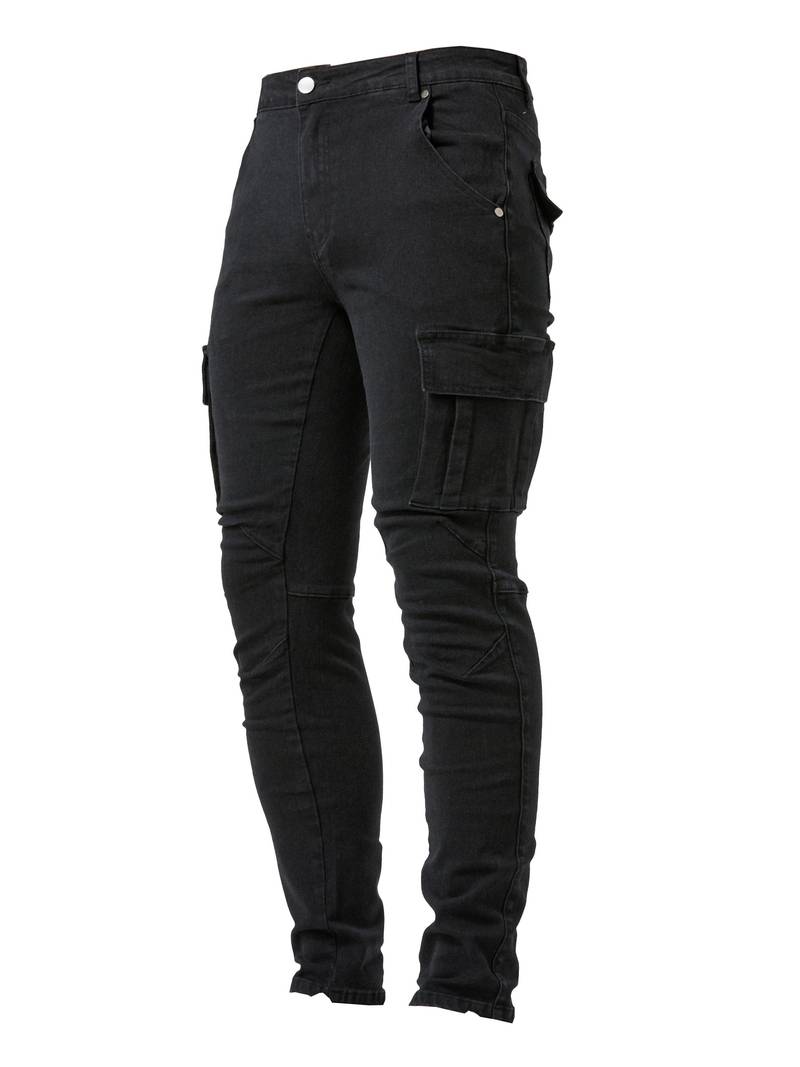 Herren Slim Fit Cargohose Modern - IdealeKleiden