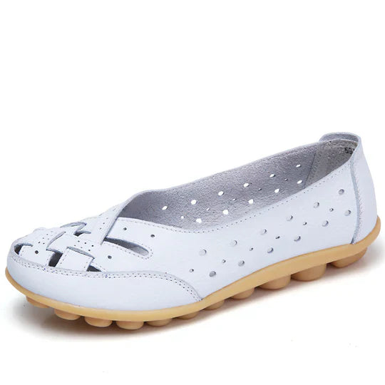 Ballerines confortables en cuir pour femme
