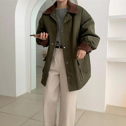 Veste femme élégante Grandes poches Classique
